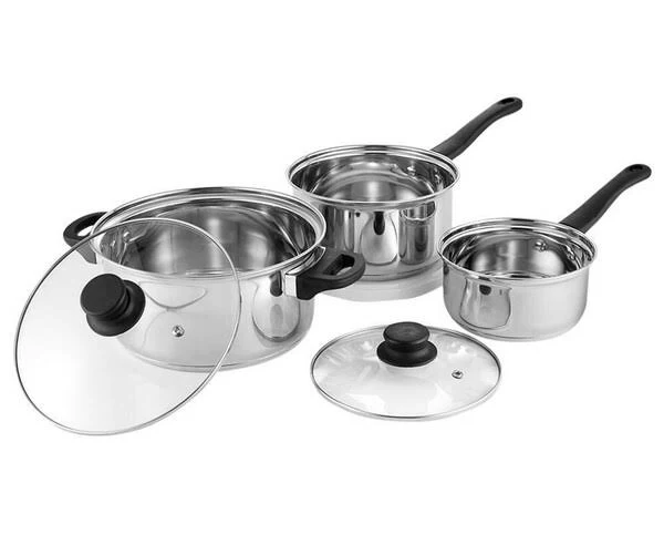 Home One Stainless Steel Cookware Set (5 pcs)